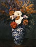 Paul Cezanne Dahlias Sweden oil painting reproduction